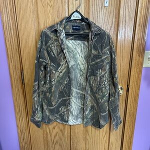 Camouflage Button-Up Shirt